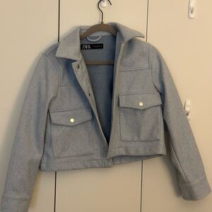 Zara Women's Light Blue Jacket